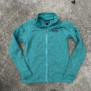 Patagonia Better Sweater Full Zip Jacket Womens Small Teal Heather Fleece